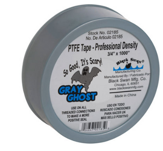 Gray Ghost Teflon Tape (3/4" X 1000")