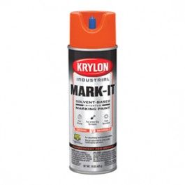 Krylon Fluorescent Red-Orange 2X Distance Inverted Marking Spray Paint (15 oz)