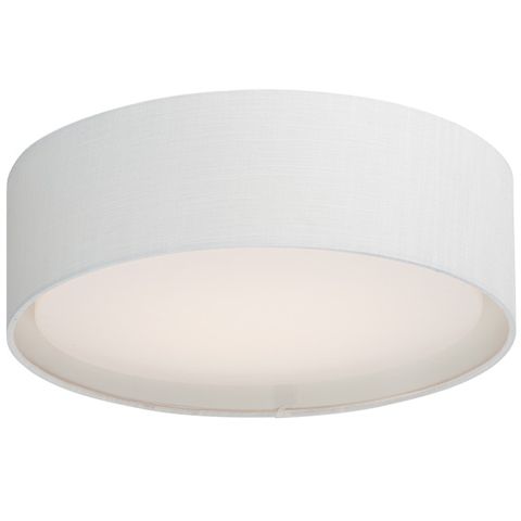 Prime LED Flush Mount (‎6.5 Watt) (Dimmable) (White Linen) (16")