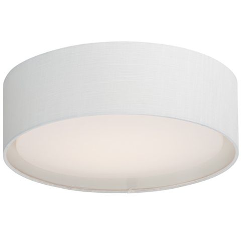 Prime 16" LED Flush Mount (White Linen)