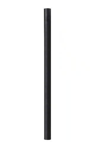 7' Black Outdoor Direct Burial Aluminum Lamp Post fits Most Standard 3" Post Top Fixtures, Includes Inlet Hole