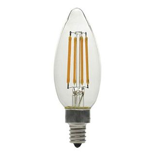 Candelabra LED Bulb, Filament, Filament, E12 Base (5 Watt - 60 Equivalent) (Torpedo) (Clear) (35K)