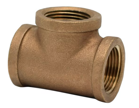 1/2" Brass Tee
