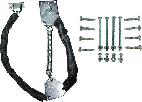 Extra Heavy Duty, Safety Chain and Spring, Door Stop (Galvanized Steel) (30" and 32" Doors)