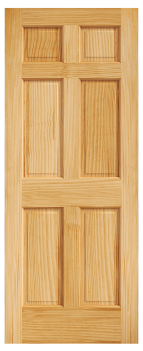 Solid Pine Colonist Door (18"x96")