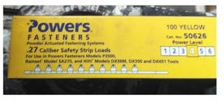 .27 Cal Yellow Strip Load (100 Pack)