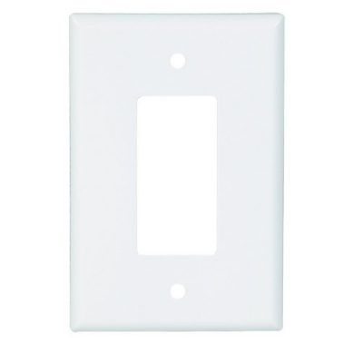 Decora / GFCI Wall Plate (White) (Metal)