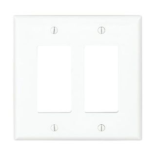 Mid-Size Decora / GFCI Wall Plate (2 Gang) (Unbreakable Polycarbonate)