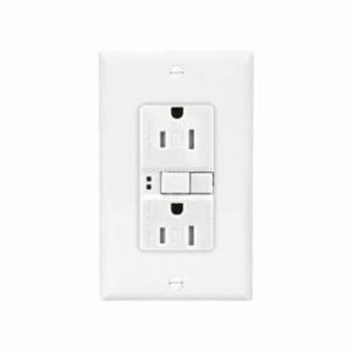 Eaton Self Test Tamper Proof GFCI Duplex Receptacle Outlet (15 Amp)