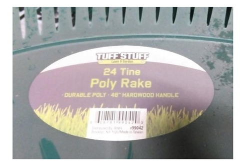 24 Tine Poly Garden Rake