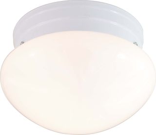 Mushroom Light Fixture (White) (10")  1 Bulb