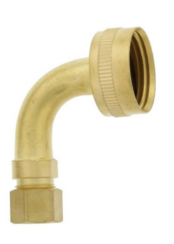 90 Dishwasher Inlet Elbow (FGHT x 3/8 Comp)