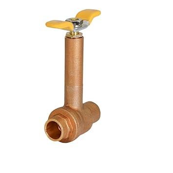 Brass Long Bonnet Ball Valve (1/2") - Sweat