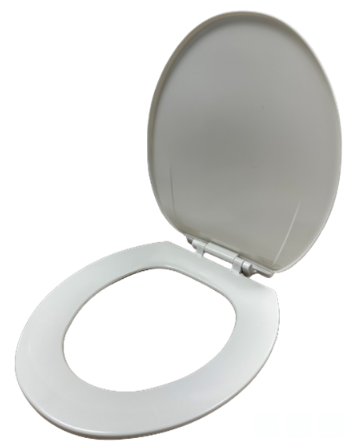 Round Toilet Seat w/ Cover (Plastic)