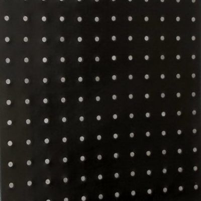 Rubber Tile (Stainless Steel Studded Black) (12" x 12")