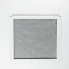 Custom Window Screen - White Frame / Fiberglass Screen (30" W x 30 1/2" H)
