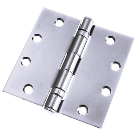 Brushed Chrome Ball Bearing Hinge(4-1/2") (Set of 3)