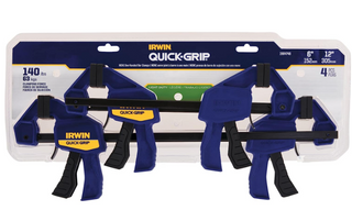 IRWIN QUICK-GRIP Bar Clamp, One-Handed, Mini, (2-6"), (2-12") (4 Pack)