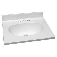 China Vanity Top (White) (19" x 17")