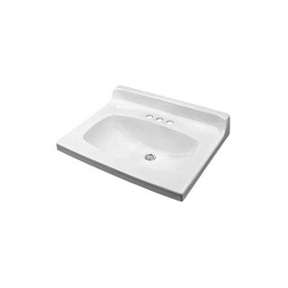 China Vanity Top (White) (25" x 19")