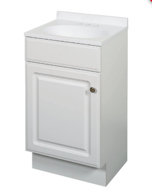 Bathroom Vanity (White) (18" x 16")