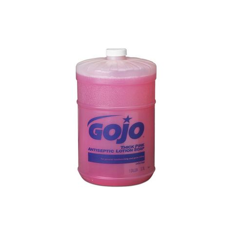 GoJo Thick Pink Antiseptic Lotion Soap (1 Gallon) (4 Case)
