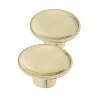 Concave Cabinet Knob (1 1/2") (Polished Brass)