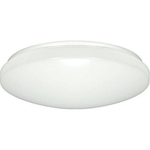 Flush Mounted LED Light Fixture w/ Occupancy Sensor (White) (14")