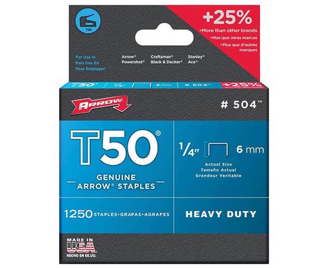 T50 Staples (1/4") (1250cs)