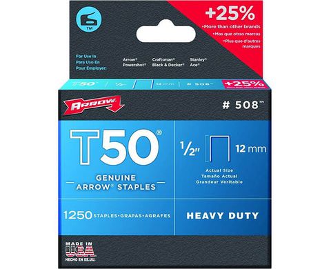 T50 Staples (1250cs) (1/2" )