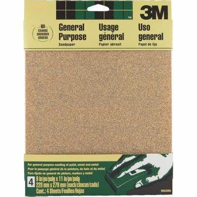 Sandpaper (9" X 11") (60 Grit) (4 Pack)