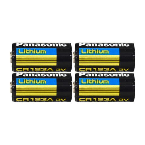 Panasonic CR123A Lithium Battery (3 Volt) (4 Pack)