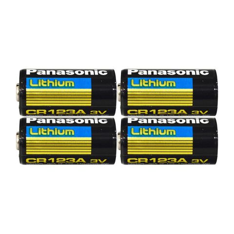 Panasonic CR123A Lithium Battery (3 Volt) (4 Pack)