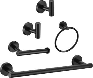 Bathroom Accessory (5 Piece) (Black)