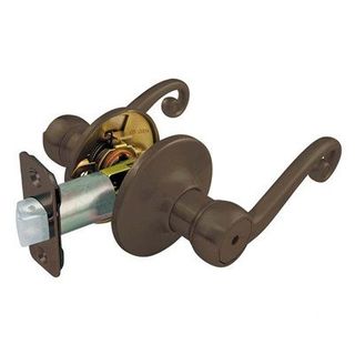 Scroll Lever Lockset (Oil Rubbed Bronze) (Privacy)