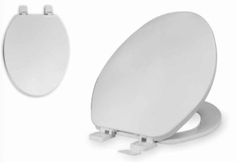 Elongated Toilet Seat w/ Cover (Plastic)