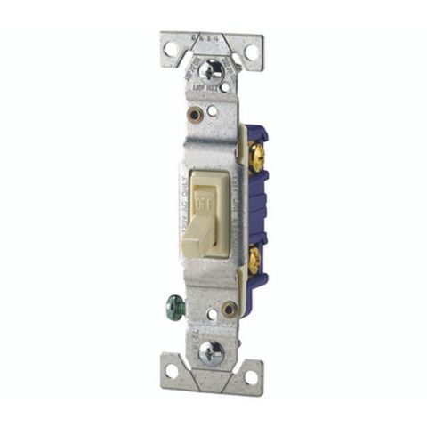 Single Pole Toggle Switch (Ivory)