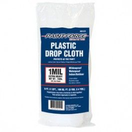 9' x 12' Plastic Drop Cloth (1 Mil)