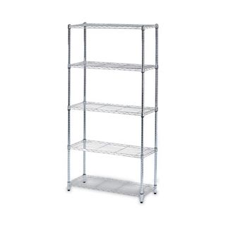 Industrial Wire Shelving (Metallic Gray) (36" x 14")