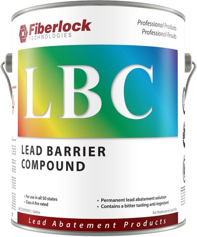 Fiberlock Lead Barrier Compound, Industrial Lead Encapsulating Paint (1Gallon) (White)