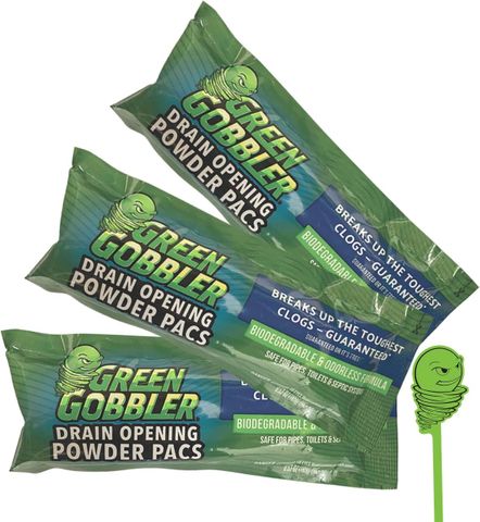 Green Gobbler Drain Clog Remover Powder (3 Pack)