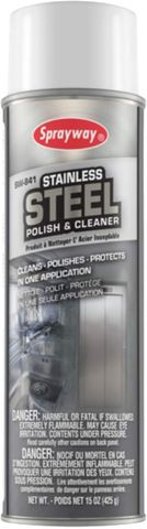 Sprayway Stainless Steel Cleaner and Polish (Oil-based) (15 Oz)