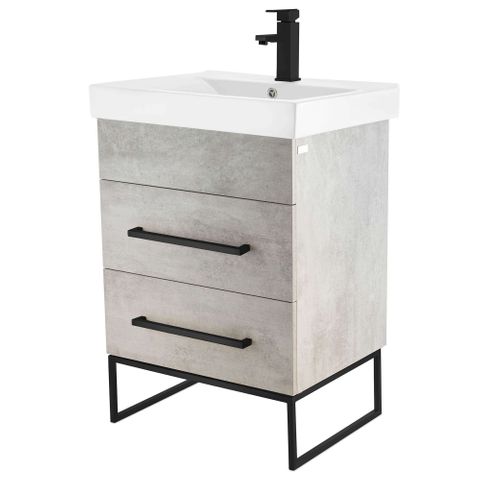 Concordia Vanity (Gray Marble) (24" X 18")