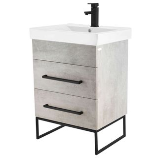 Concordia Vanity (Gray Marble) (24" X 18")