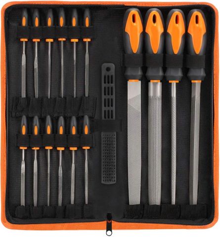 VUDAMAI T12 File Tool Set, Drop Forged Alloy Steel (17pc)