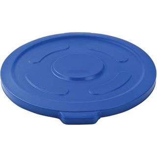 Snap On Lid For 44 Gallon Commercial Garbage Can (Blue)