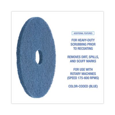 18" Blue Floor Pad (5 Case)