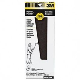 3M Drywall Sanding Sheets (4-3/16" X 11-1/4") (100C Grit) (100 PACK)