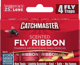 Catchmaster Fly Catcher Ribbon, Non-Poisonous (4 Pack)