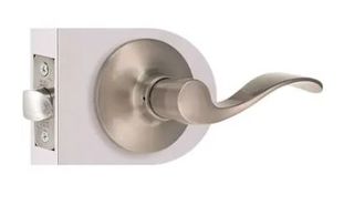 Wave Lever Lockset (Satin Nickel) (Passage)